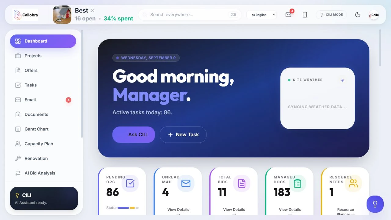 Callobra application
